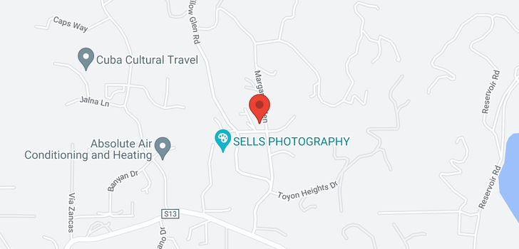 map of Willow Glen Fallbrook, CA 92028
